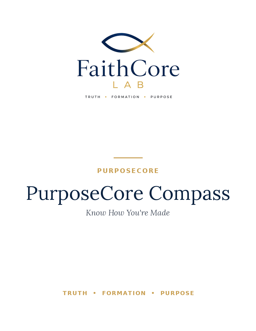 PurposeCore Compass: Know How You're Made