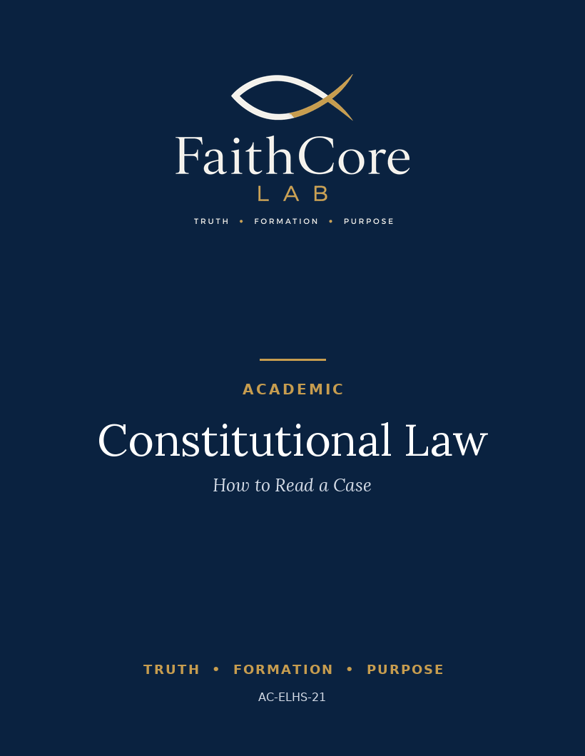 Constitutional Law: How to Read a Case course cover