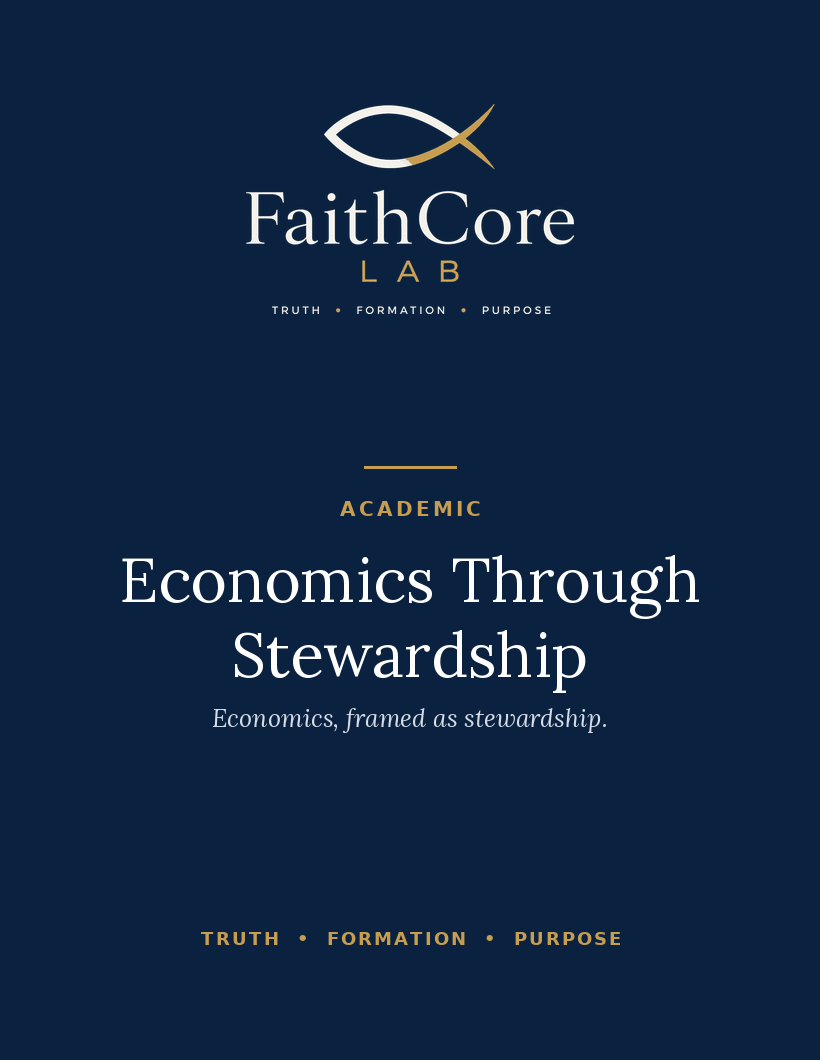 Economics Through Stewardship course cover