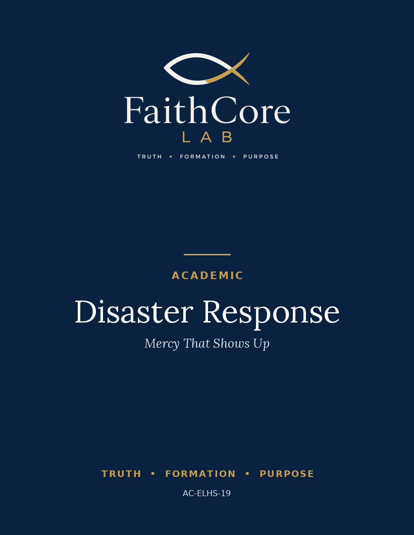 Disaster Response: Mercy That Shows Up course cover