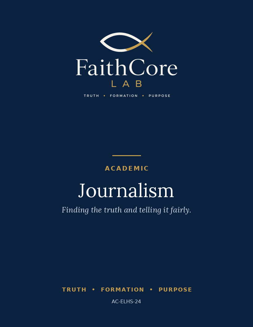 Journalism course cover