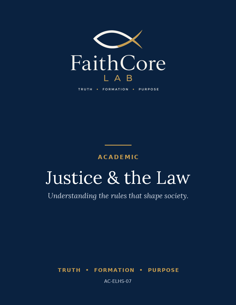 Justice & the Law course cover