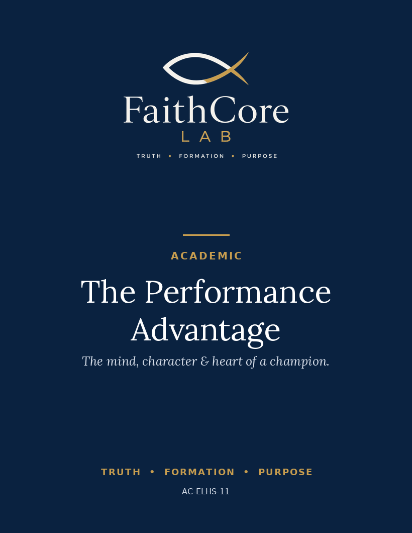 The Performance Advantage course cover