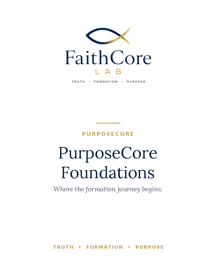 PurposeCore Foundations course cover
