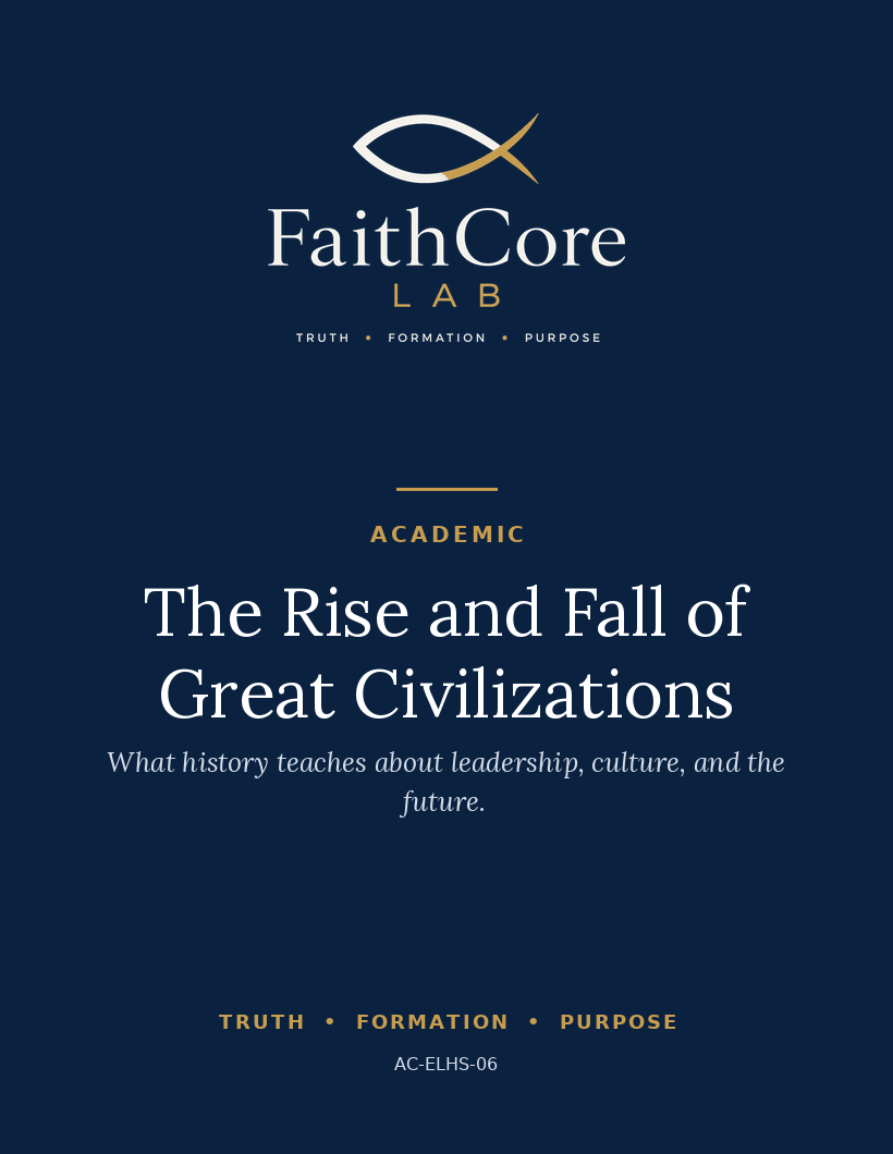 The Rise and Fall of Great Civilizations course cover